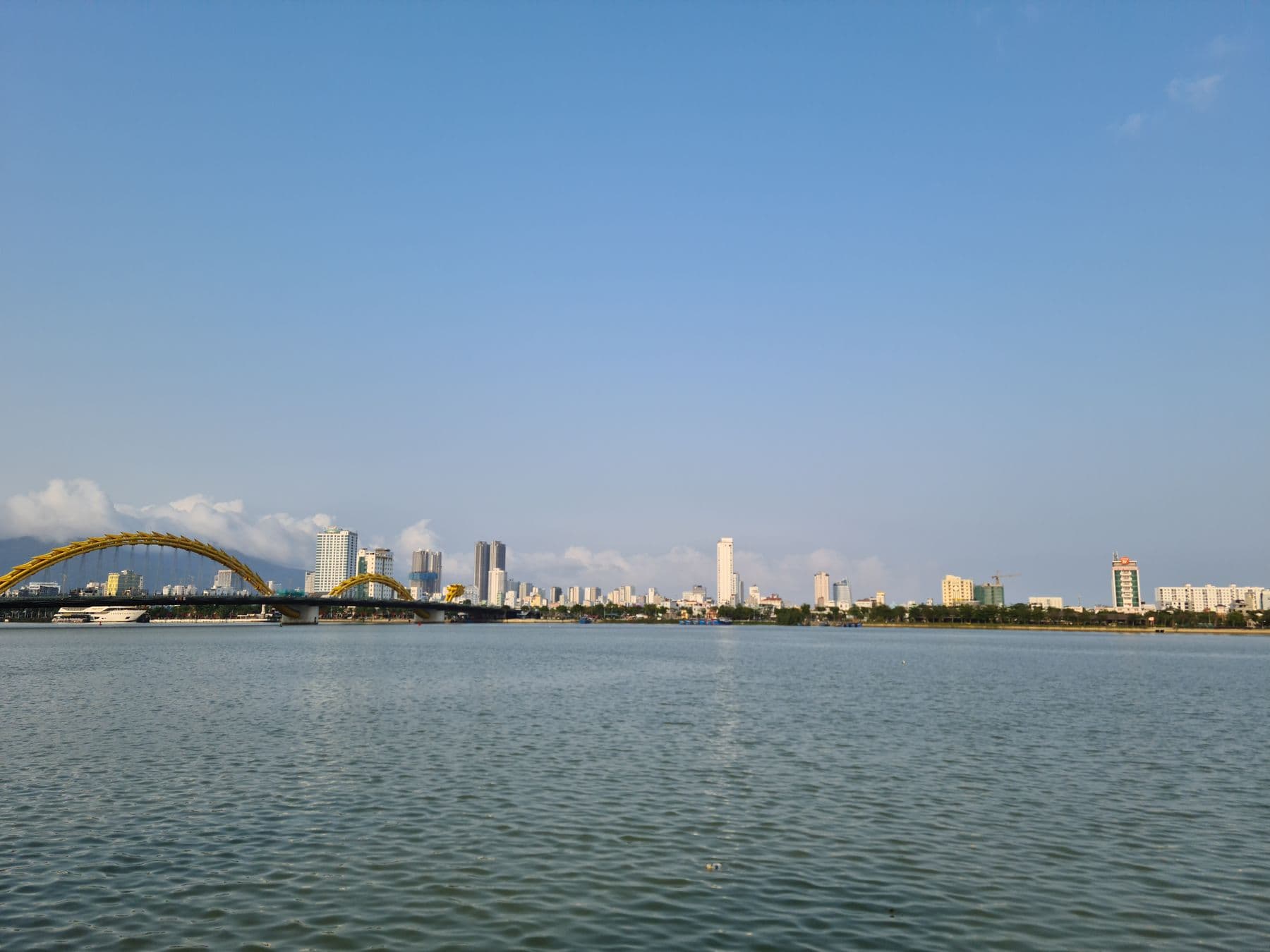 Da Nang skyline reflected in the Han River